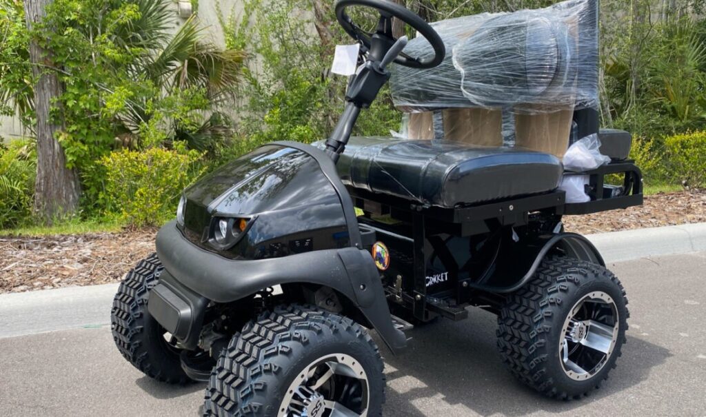 Cricket Golf Carts Black Mentor Golf Carts & Trailers