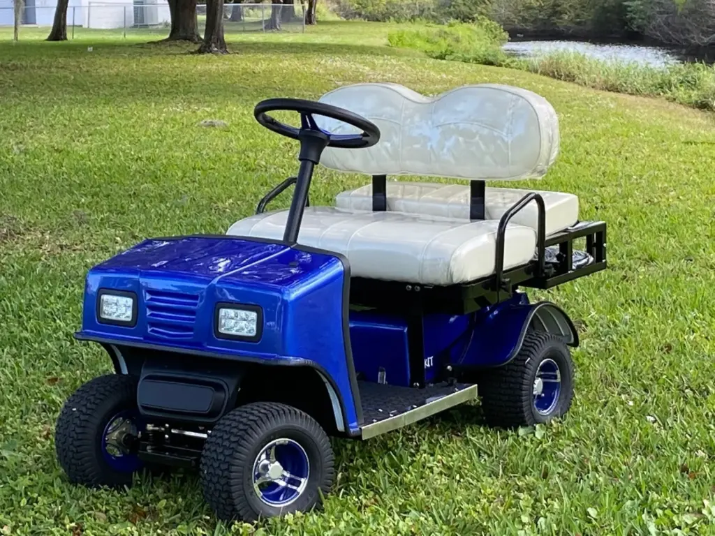 Cricket Golf Carts Navy Blue Mentor Golf Carts & Trailers