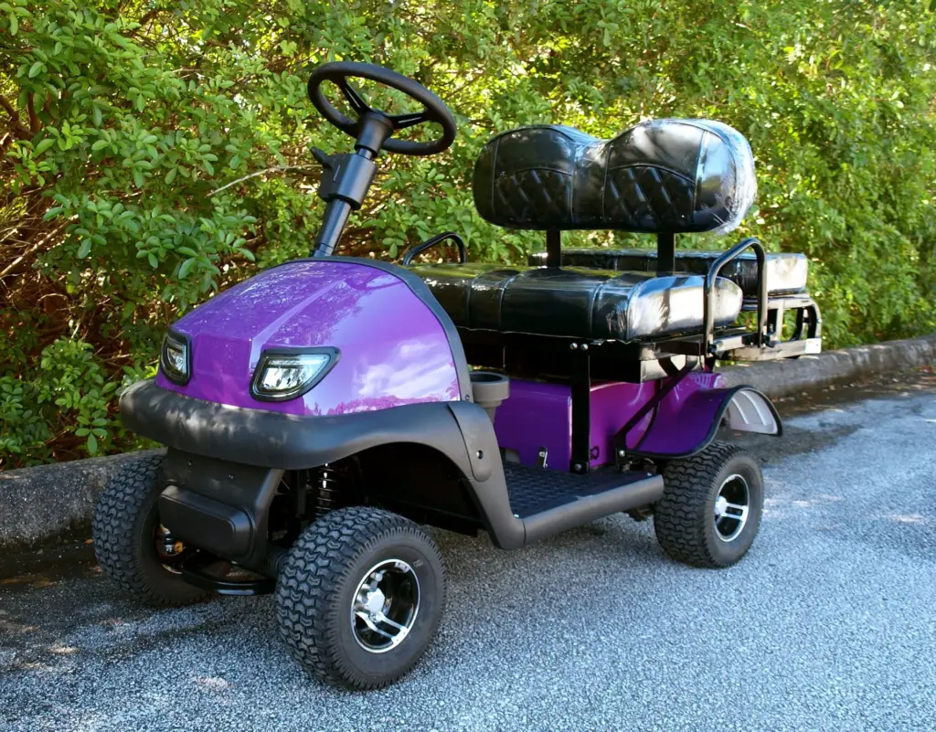 Cricket Golf Carts Purple Mentor Golf Carts & Trailers