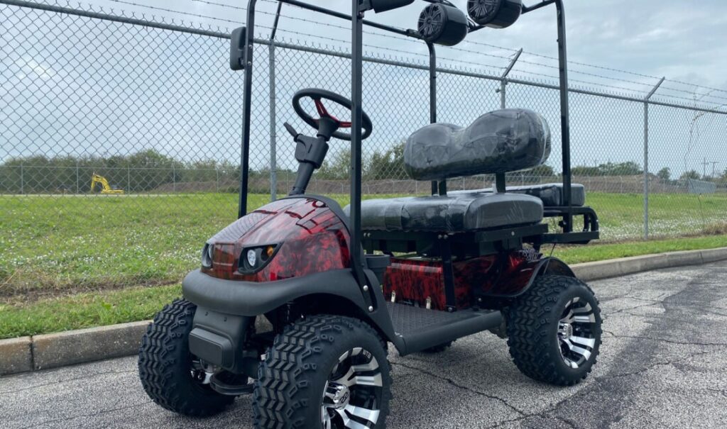 Cricket Golf Carts Red(Black Accent) Mentor Golf Carts & Trailers