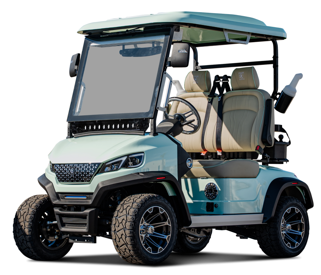 Model S2 Golf Cart mentor golf carts & trailers