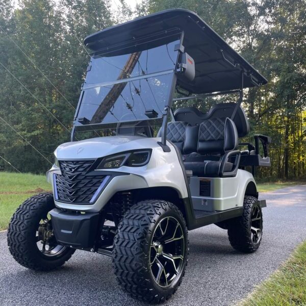 voyager golf carts Pearl White mentor golf carts & trailers