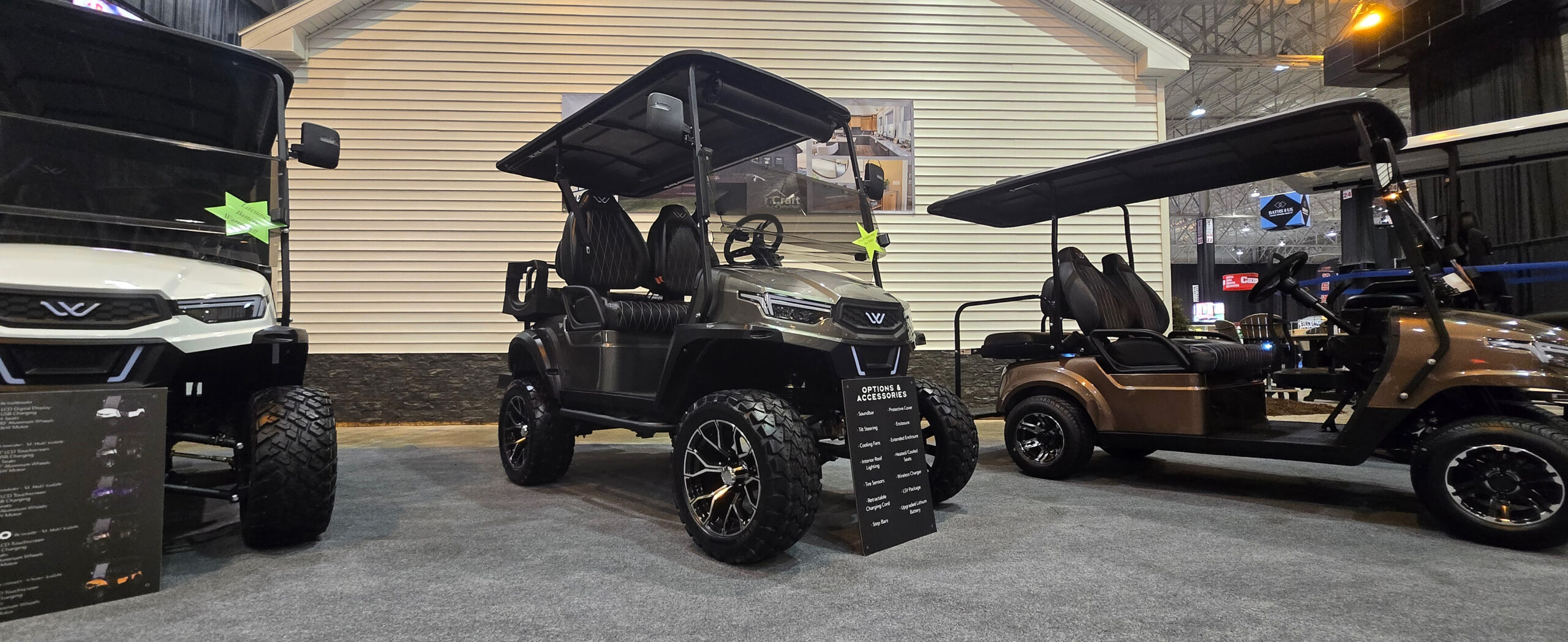 whisper w7 ev golf cart