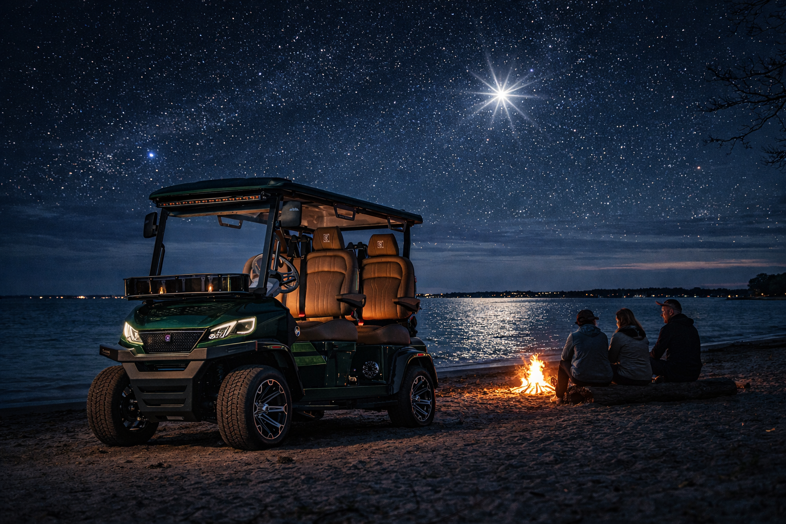 conquest front facing golf cart