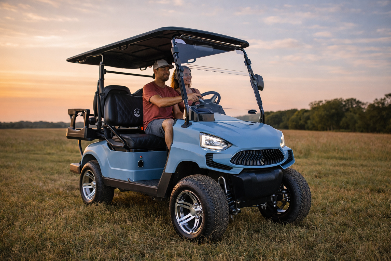 vcarts e series 4 passenger golf cart