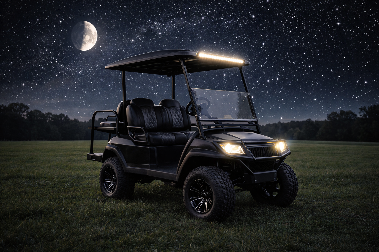 vcarts f series 4 passenger golf cart