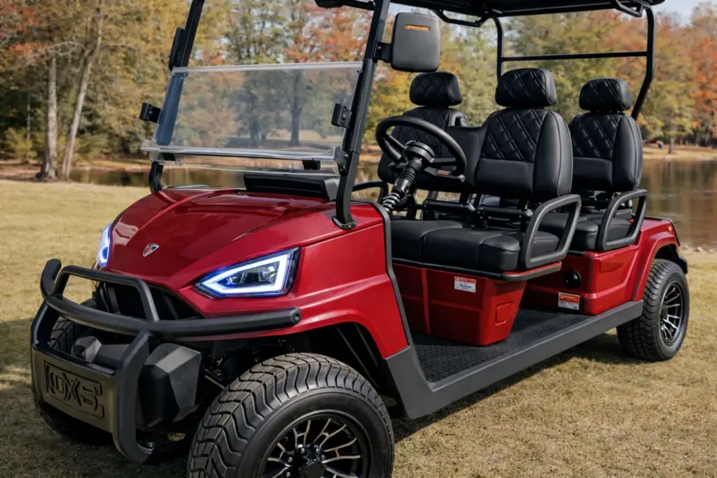 voyager explorer golf cart Canyon Crimson (deep red)