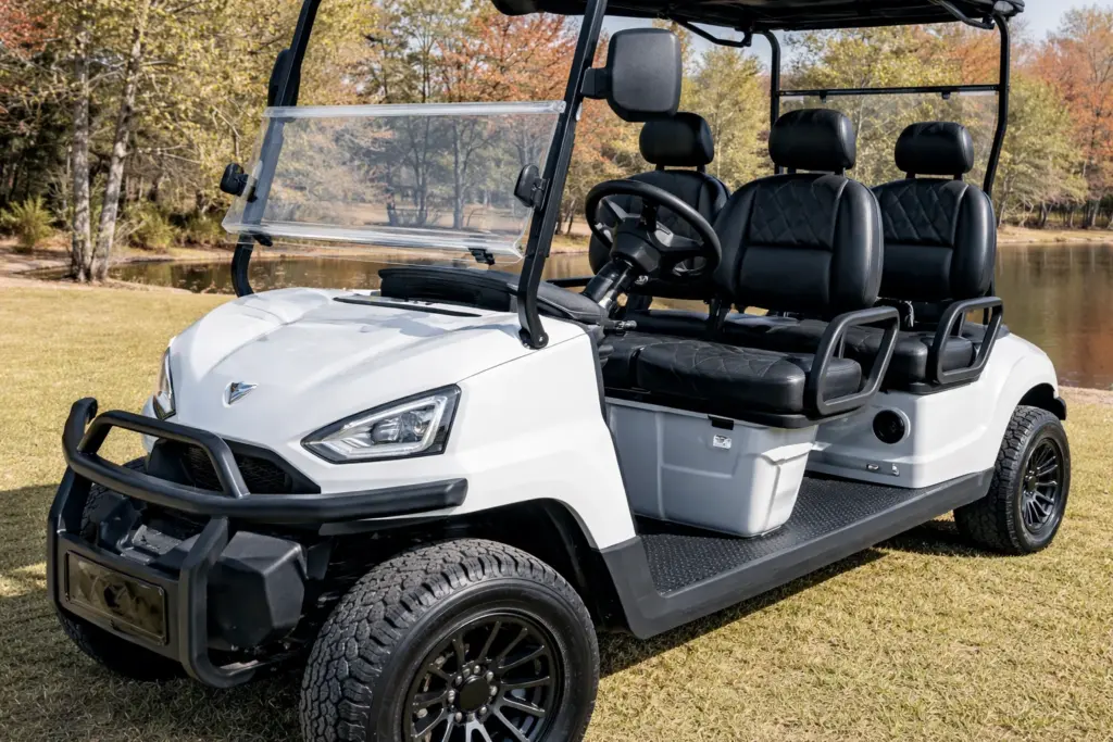 voyager explorer golf cart Fresh Powder (white)