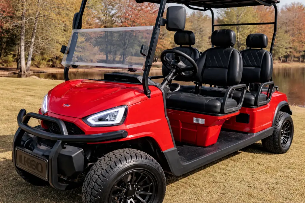 voyager explorer golf cart Wildfire Red (red)