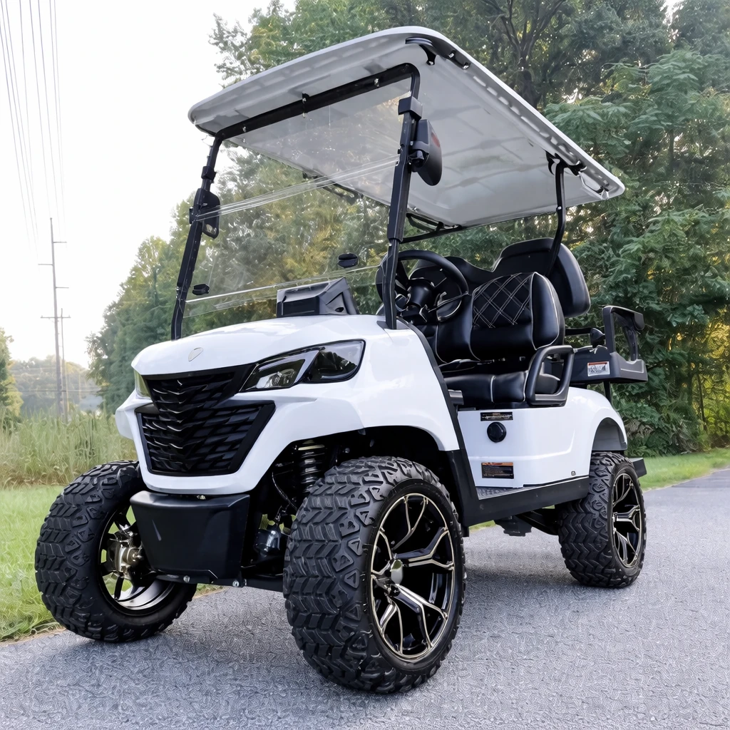 voyager rebel golf cart Fresh Powder (white)