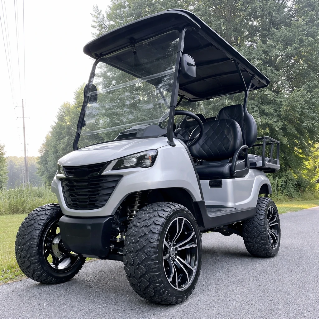 voyager rebel golf cart Silver Lining (silver)