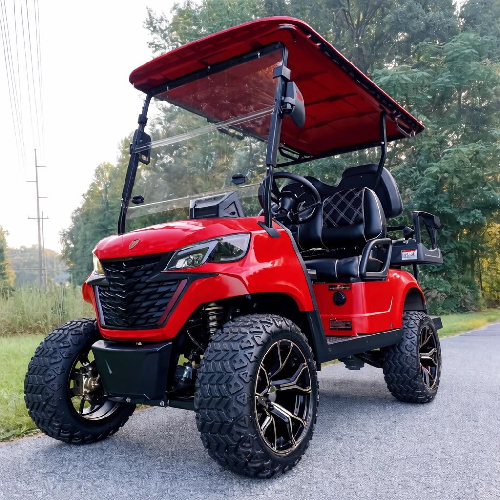voyager rebel golf cart Wildfire Red (red)