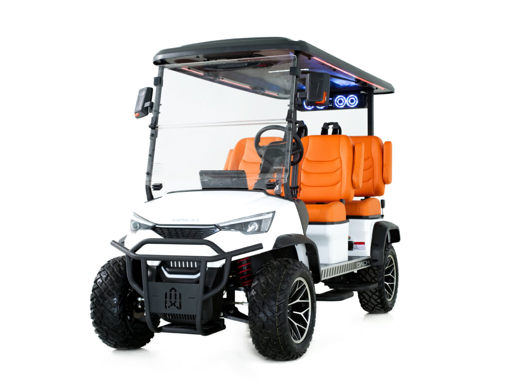 dach white golf cart