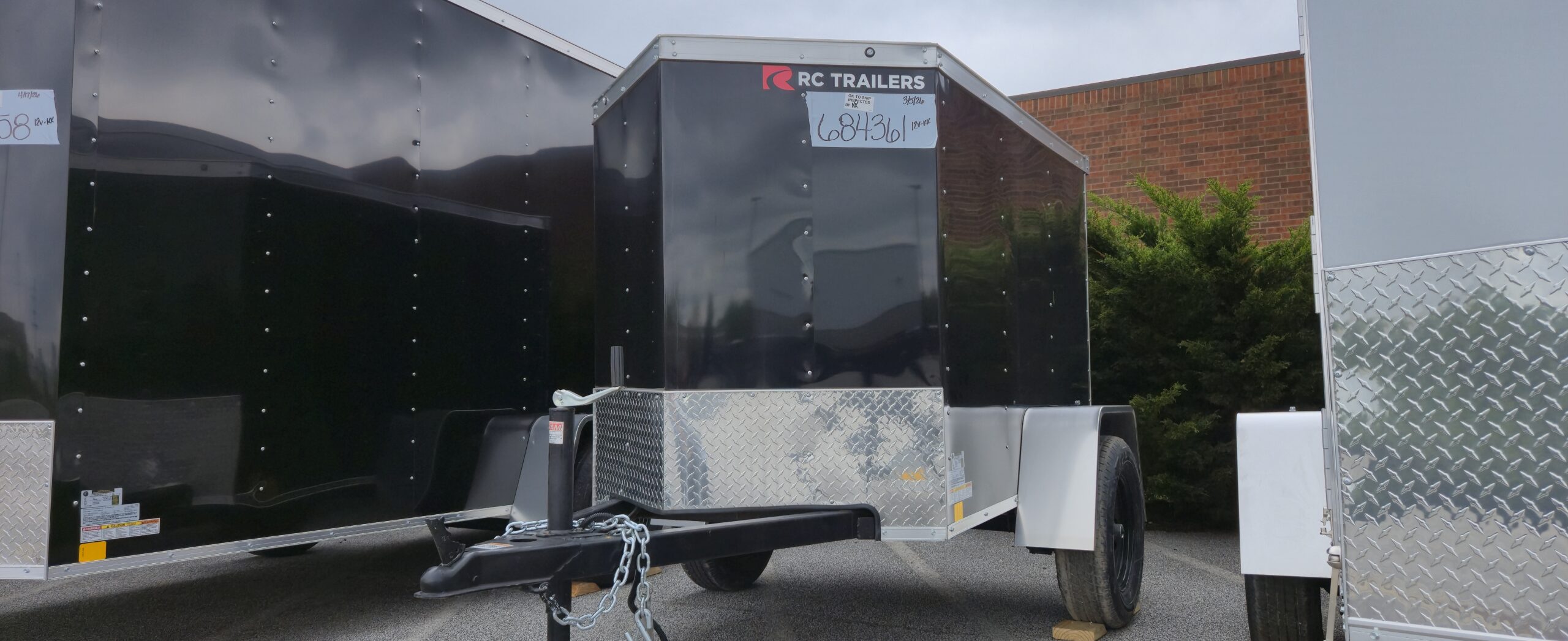 4x6 rc trailers enclosed cargo for sale front view