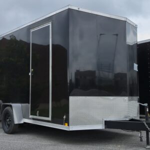 7x12 rc enclosed cargo trailer for sale side view