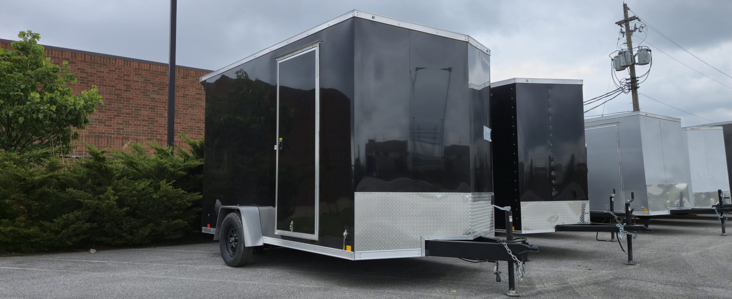 7x12 rc enclosed cargo trailer for sale side view