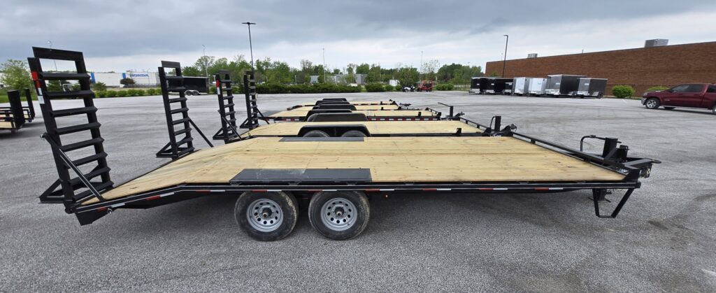 82x20 deckover trailer for sale driver side view scaled