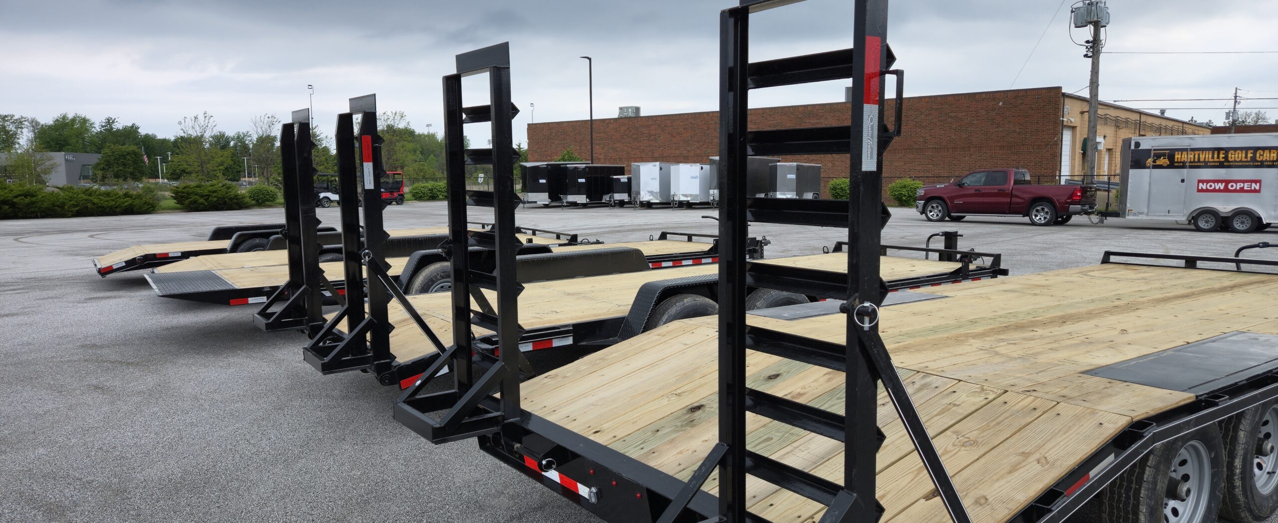 82x20 deckover trailer for sale loading ramps view