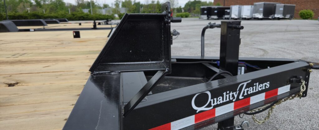 82x20 quality deckover trailer for sale tongue detail scaled