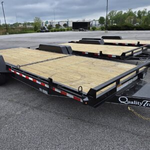 88x22 split tilt fender equipment trailer for sale mentor ohio front angle