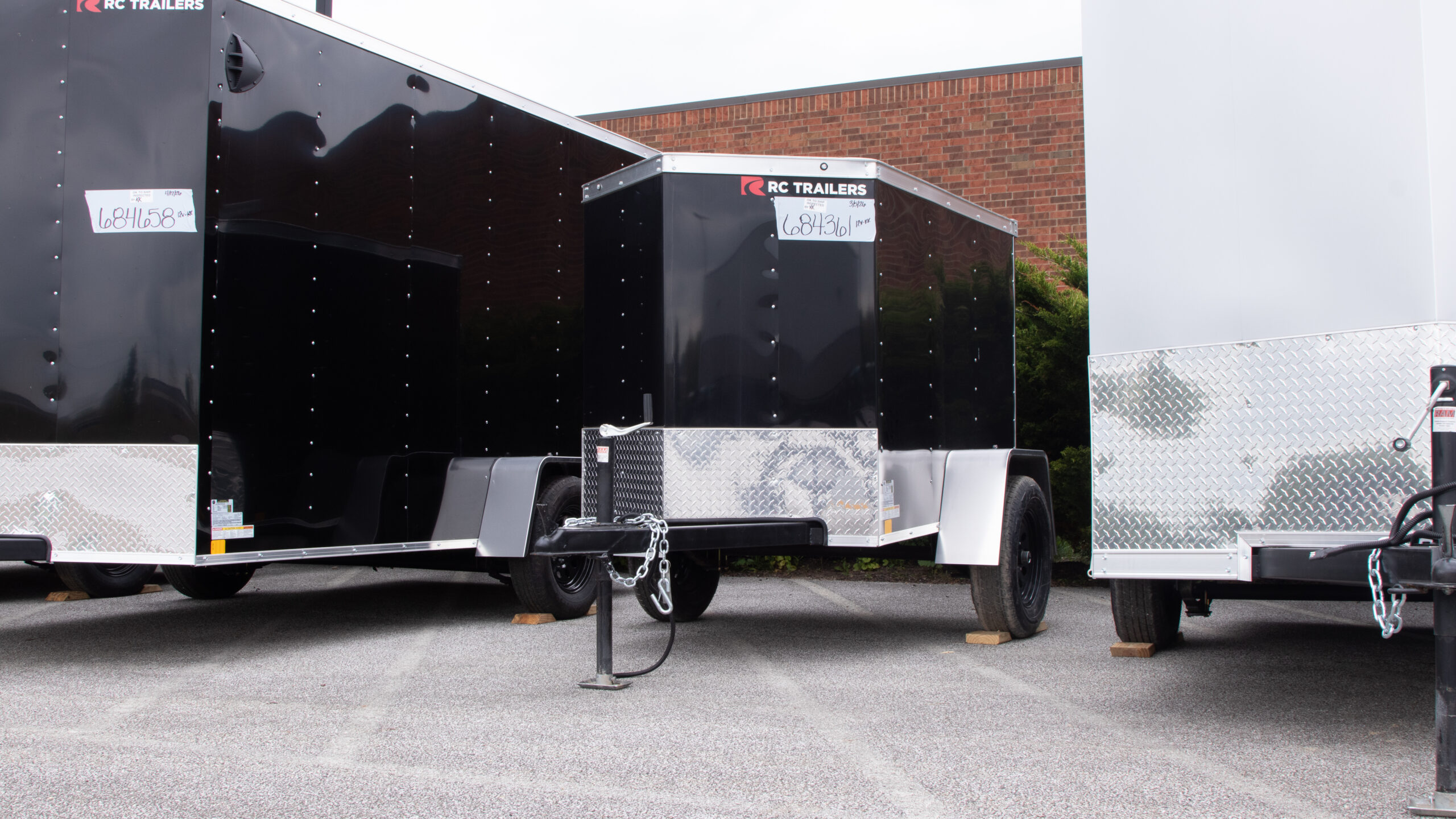 rc trailers 4x6 enclosed cargo for sale angle view