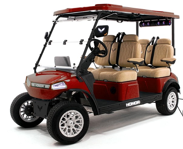 honor lsv boulevard golf cart Red