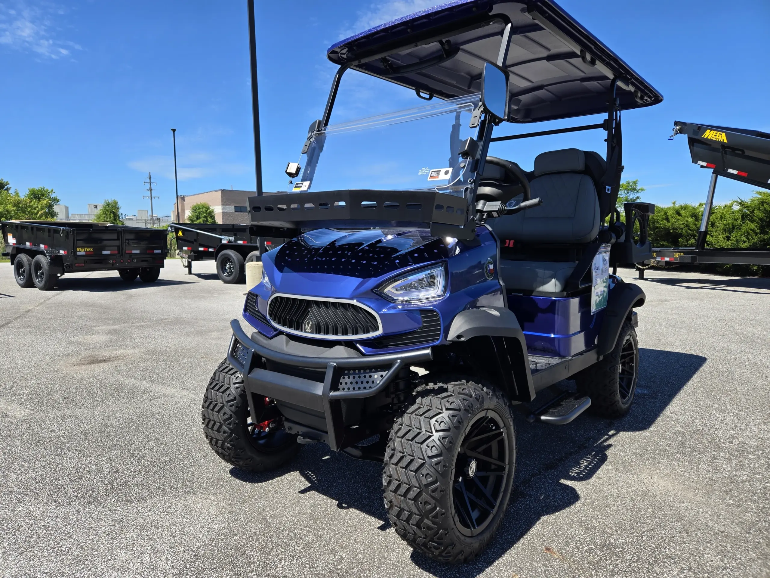 lifted golf cart​ mentor golf arts & trailers